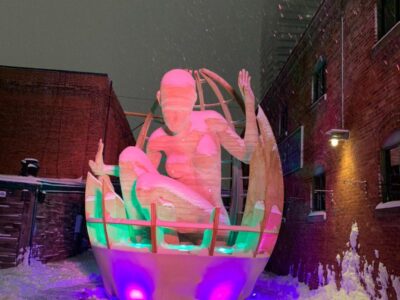 فستیوال نور و نورپردازی در منطقهی دیستیلری تورنتو کانادا