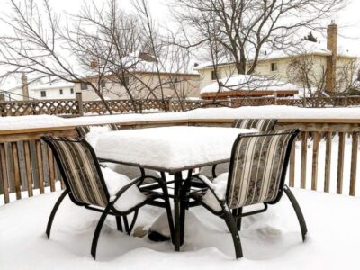 یک روز برفی در تورنتو کانادا