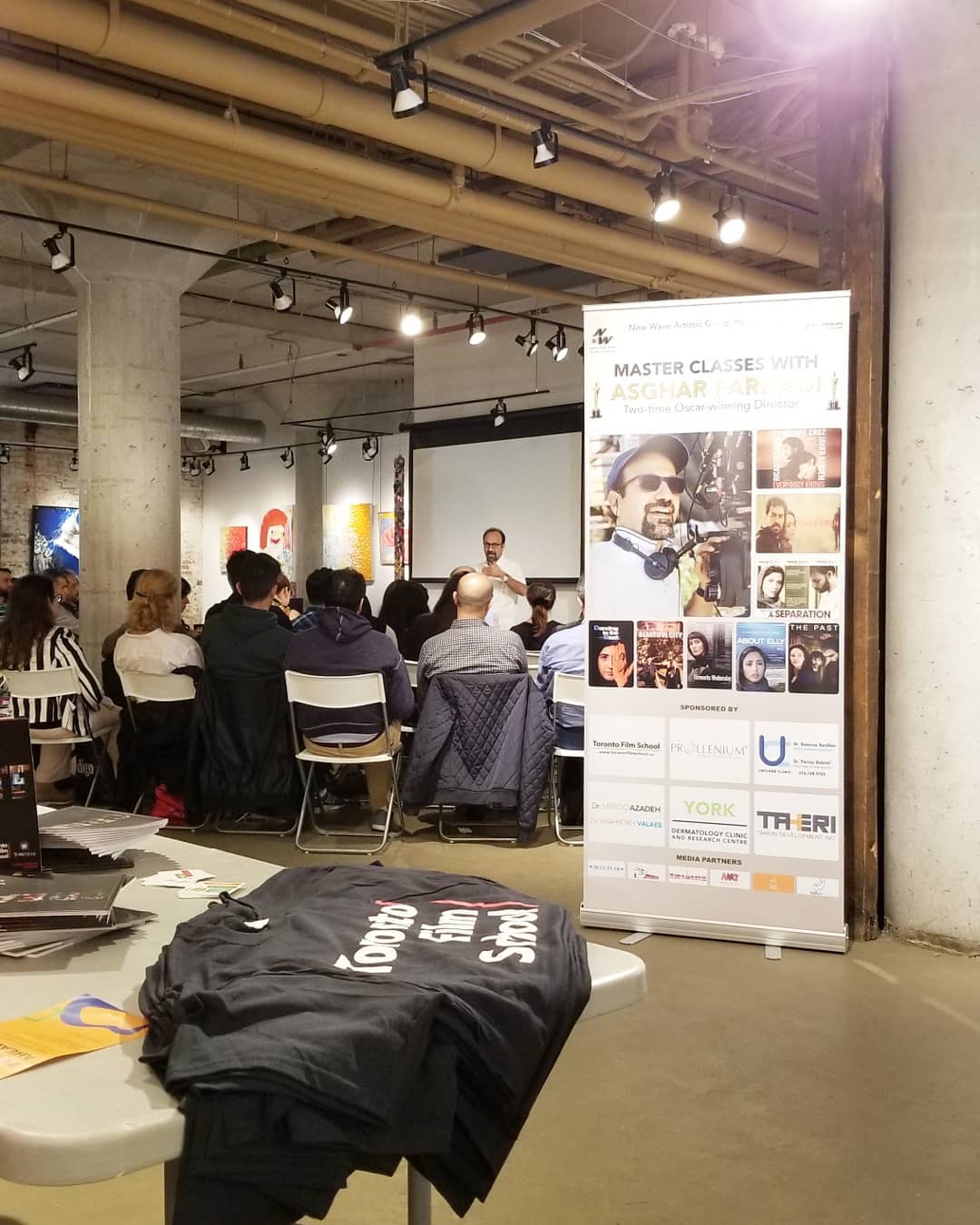 مستر کلاسهای سینما با اصغر فرهادی در آرتا گالری تورنتو کانادا
